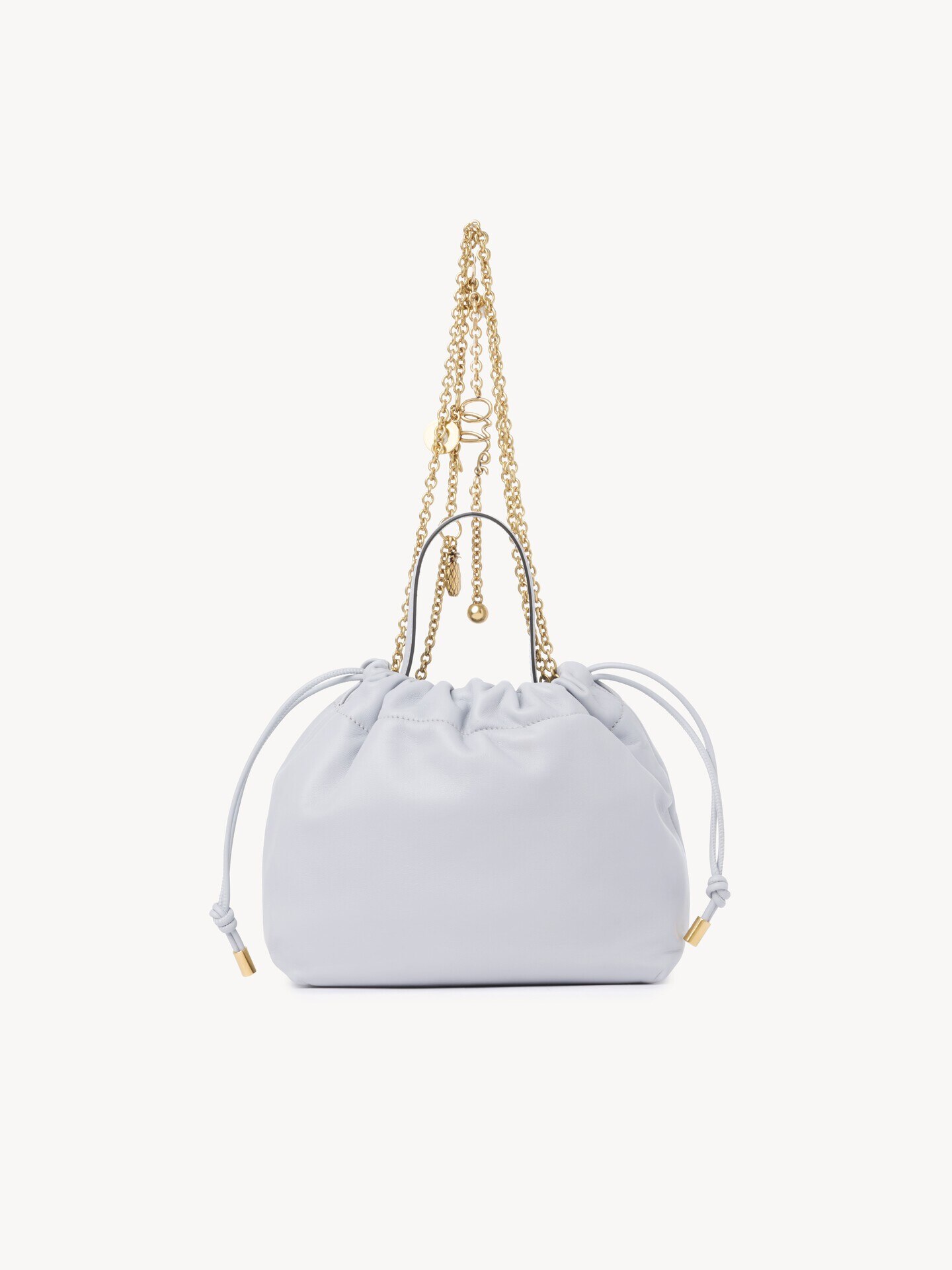 Small Chlo&eacute; Icons shoulder bag with chain in soft leather - 4.0