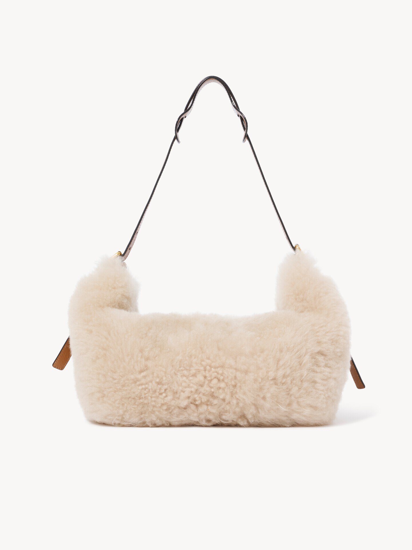 Paddington crossbody bag in shearling - 4.0