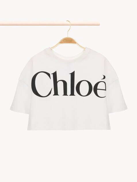 Kids' cropped logo T-shirt