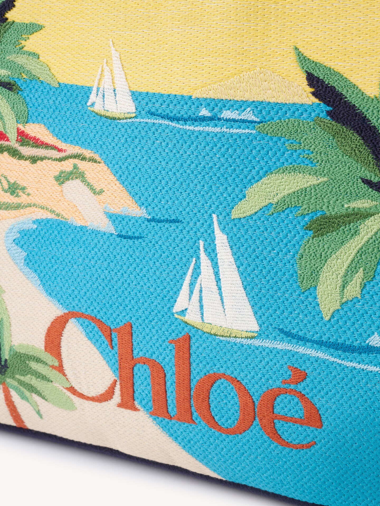 Chlo&eacute; Soleil tote bag in embroidered canvas - 6.0