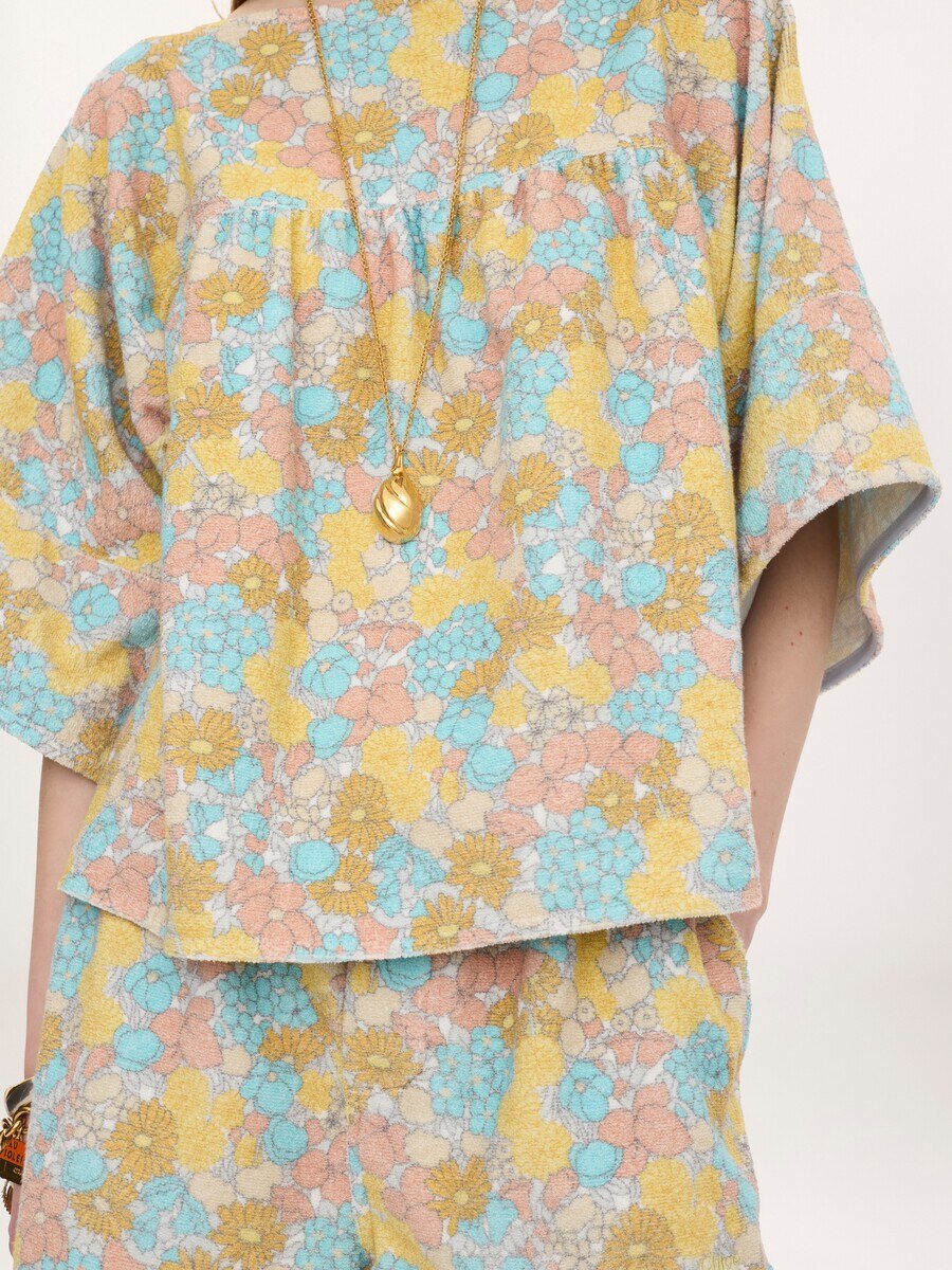 Short-sleeve top in cotton toweling - 6