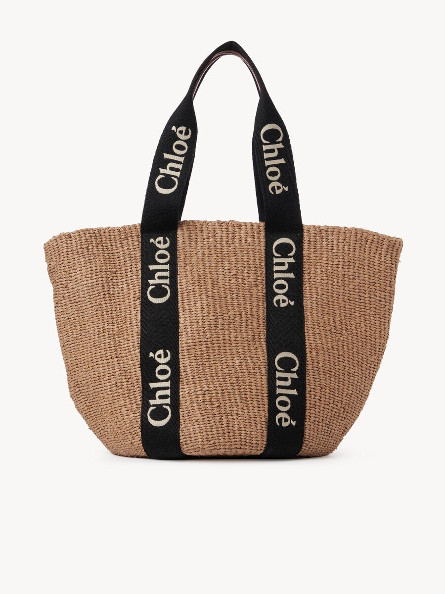 Large Woody basket in natural fibres - 2