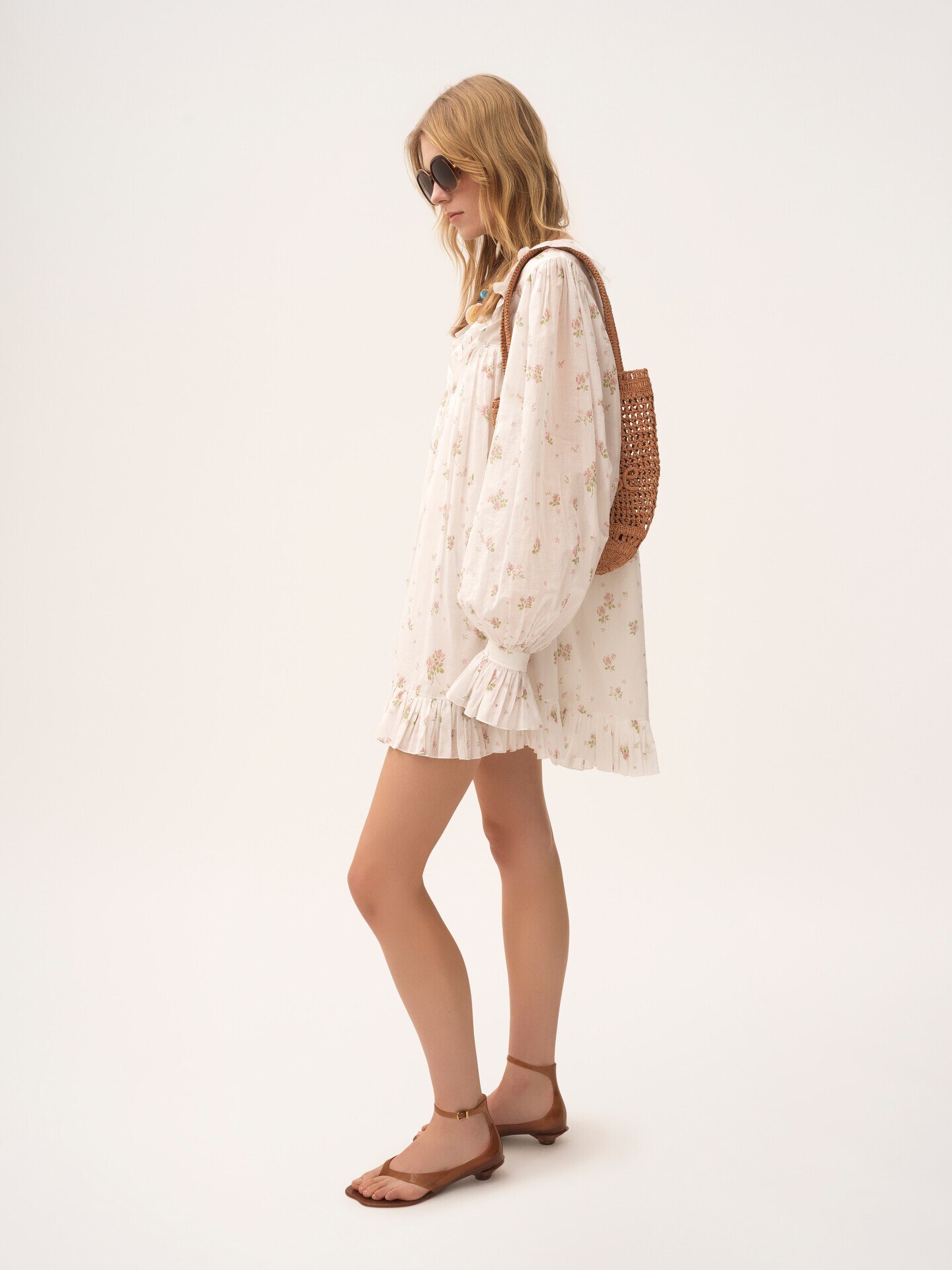 Small Summer Banana tote bag in raffia - 8