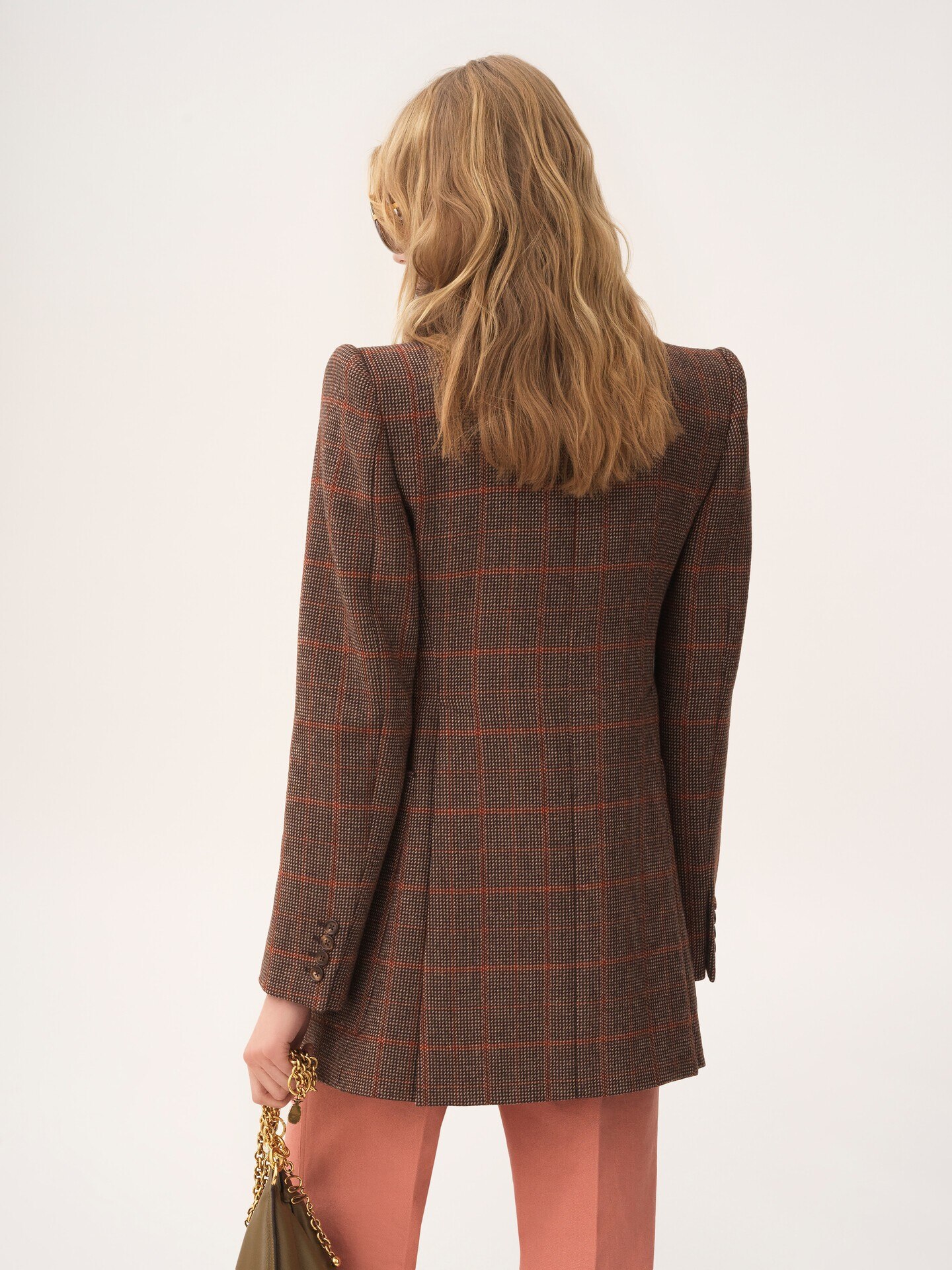 Tailored jacket in check wool - 5