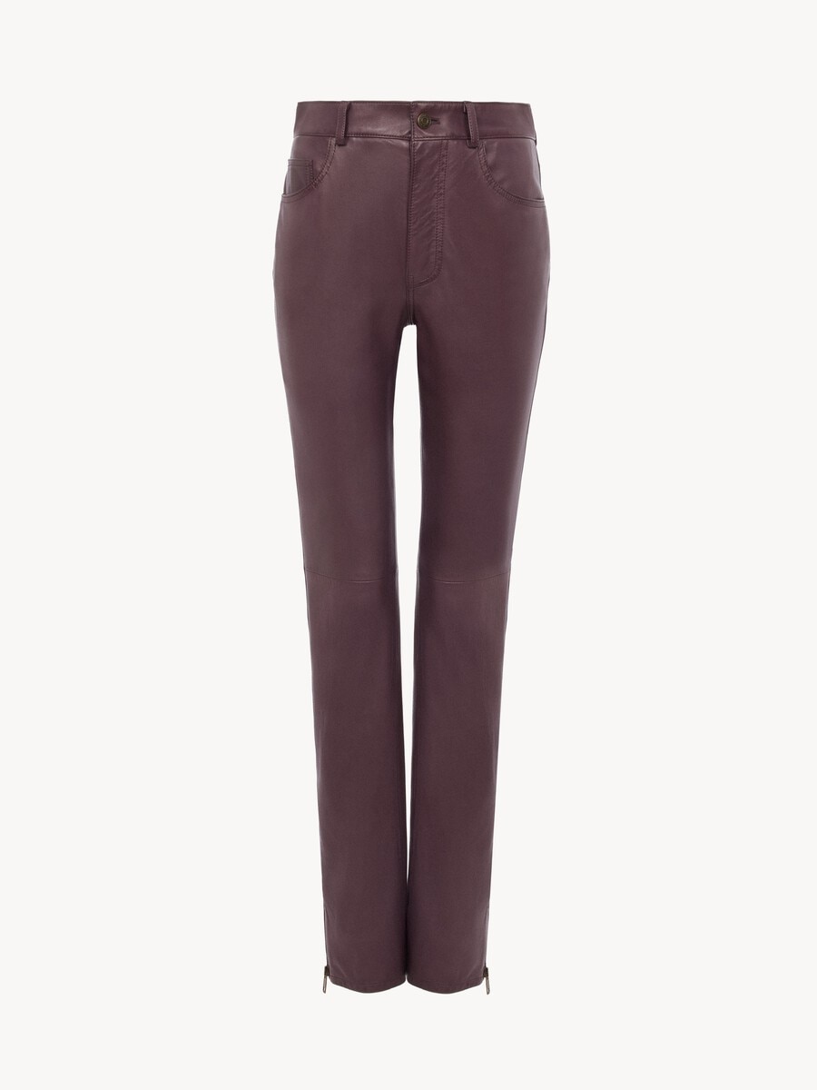 Slim trousers in leather - 2