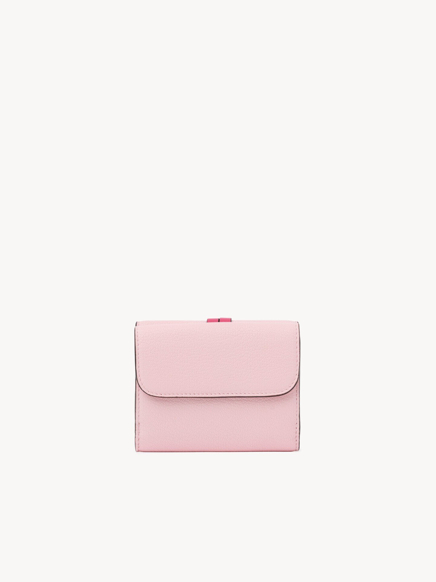 グレインレザー製Alphabetスモールトリフォールド  - 4