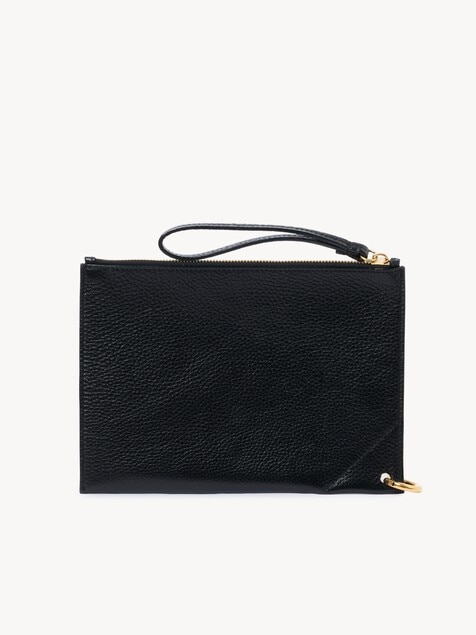 Chlo&eacute; Spin zipped pouch in grained leather
