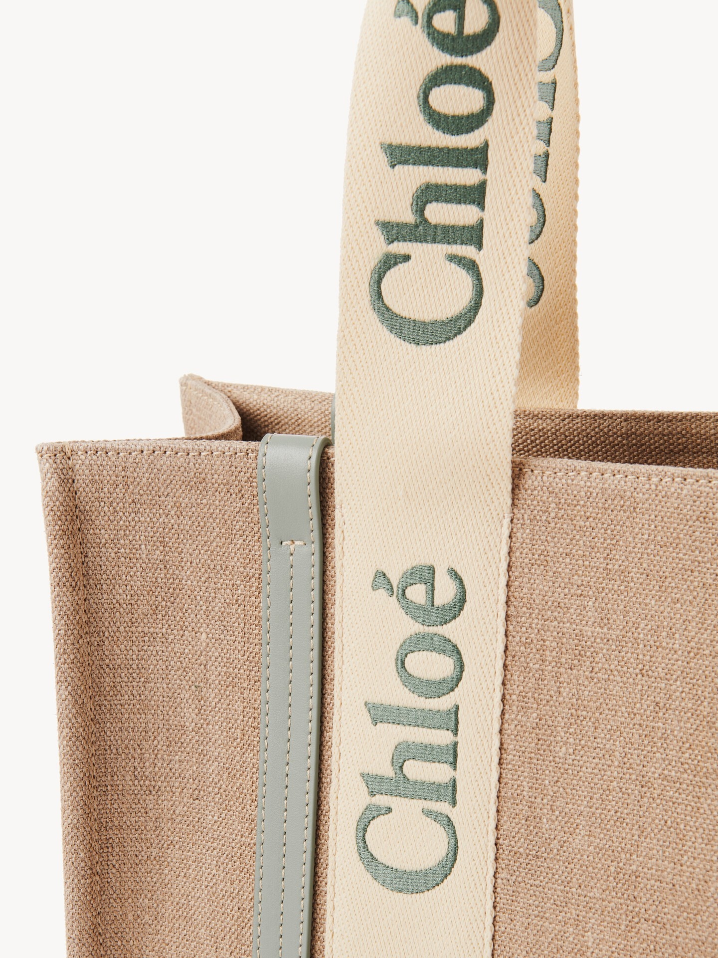 Sac cabas Woody en toile de lin - 9