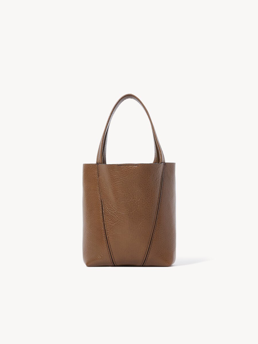 Small Chlo&eacute; Spin tote bag in grained leather - 5