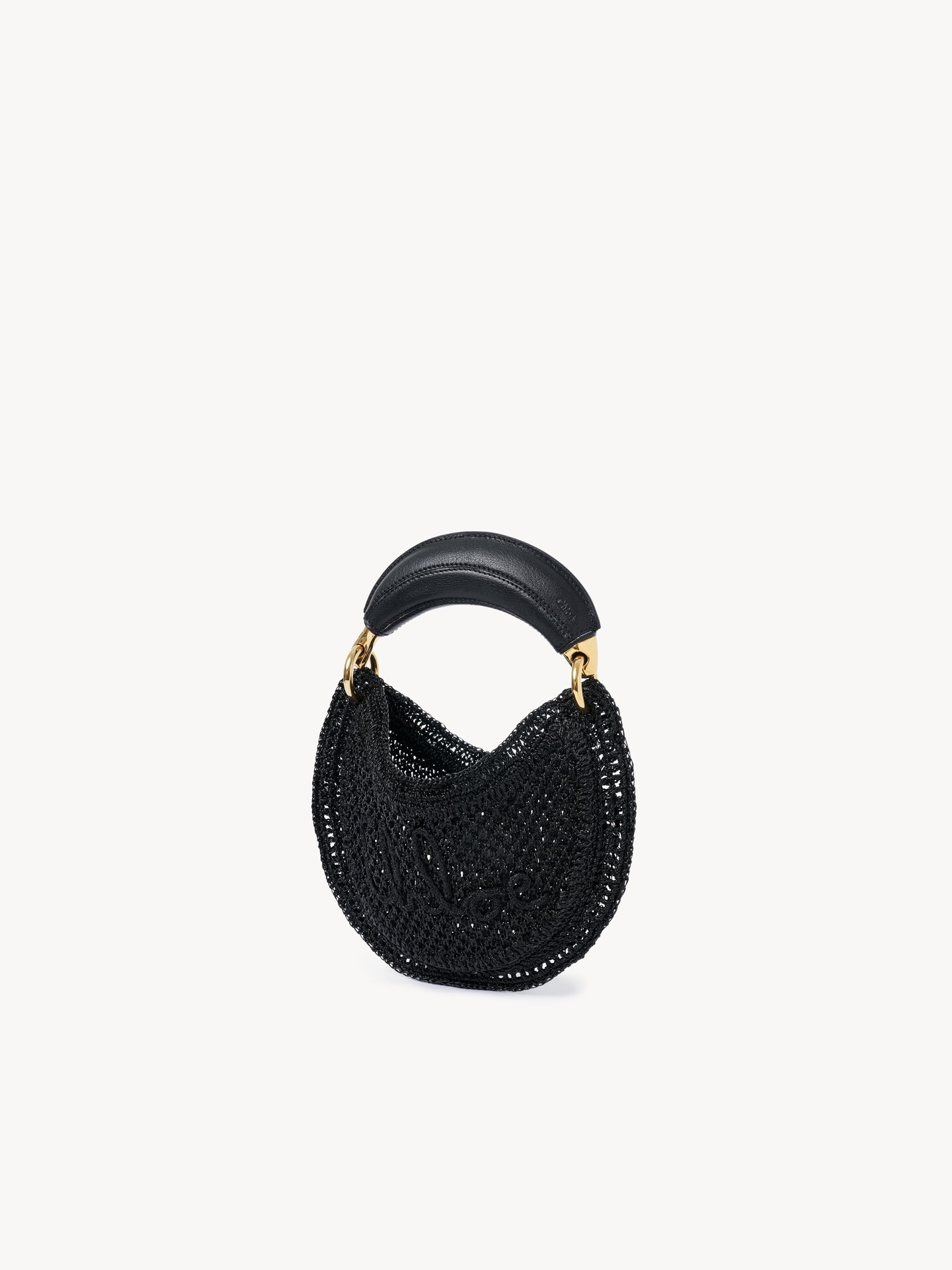 Mini Summer Banana hobo bag in glitter crochet - 4