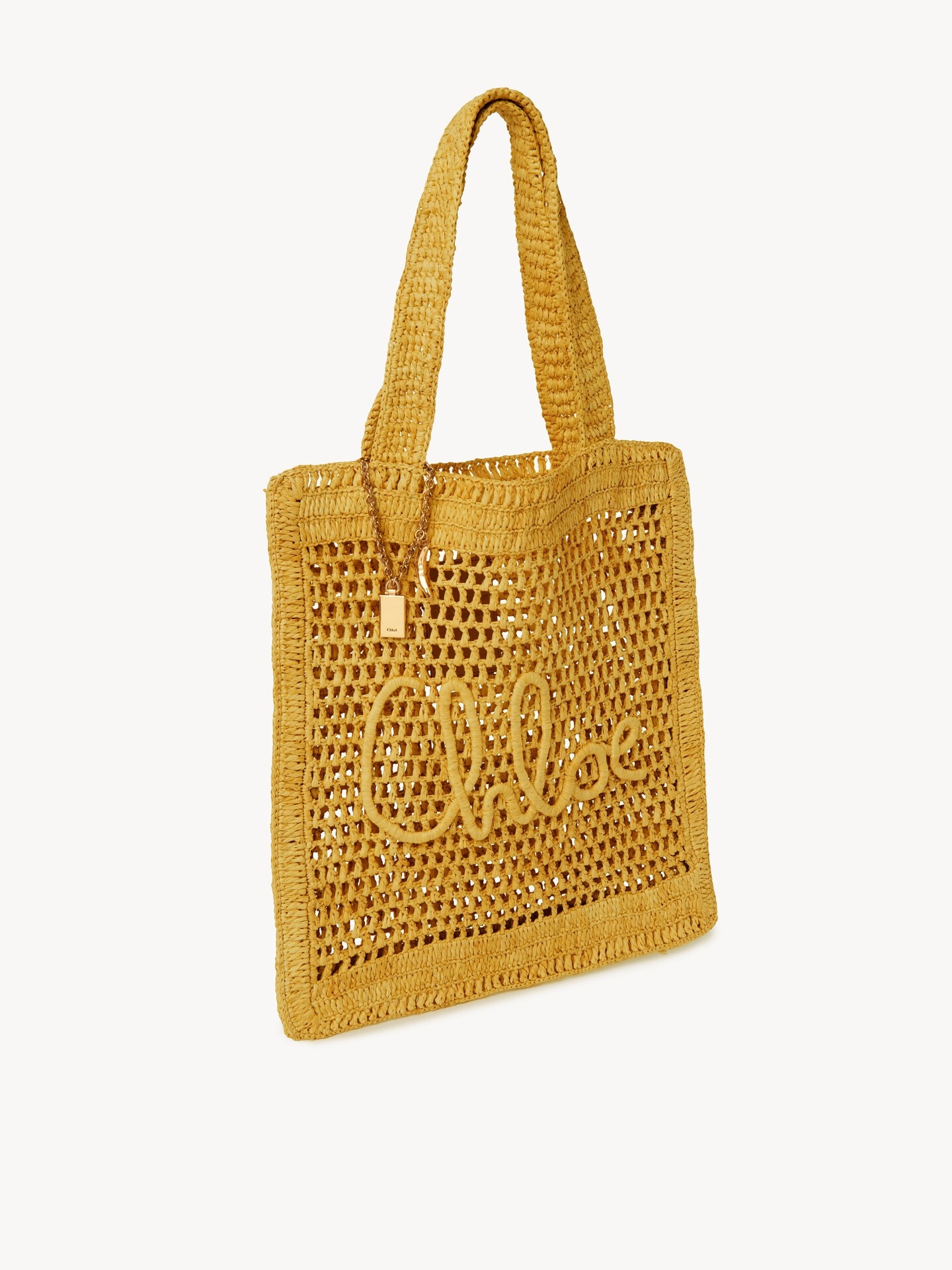 Summer Banana tote bag in raffia - 3