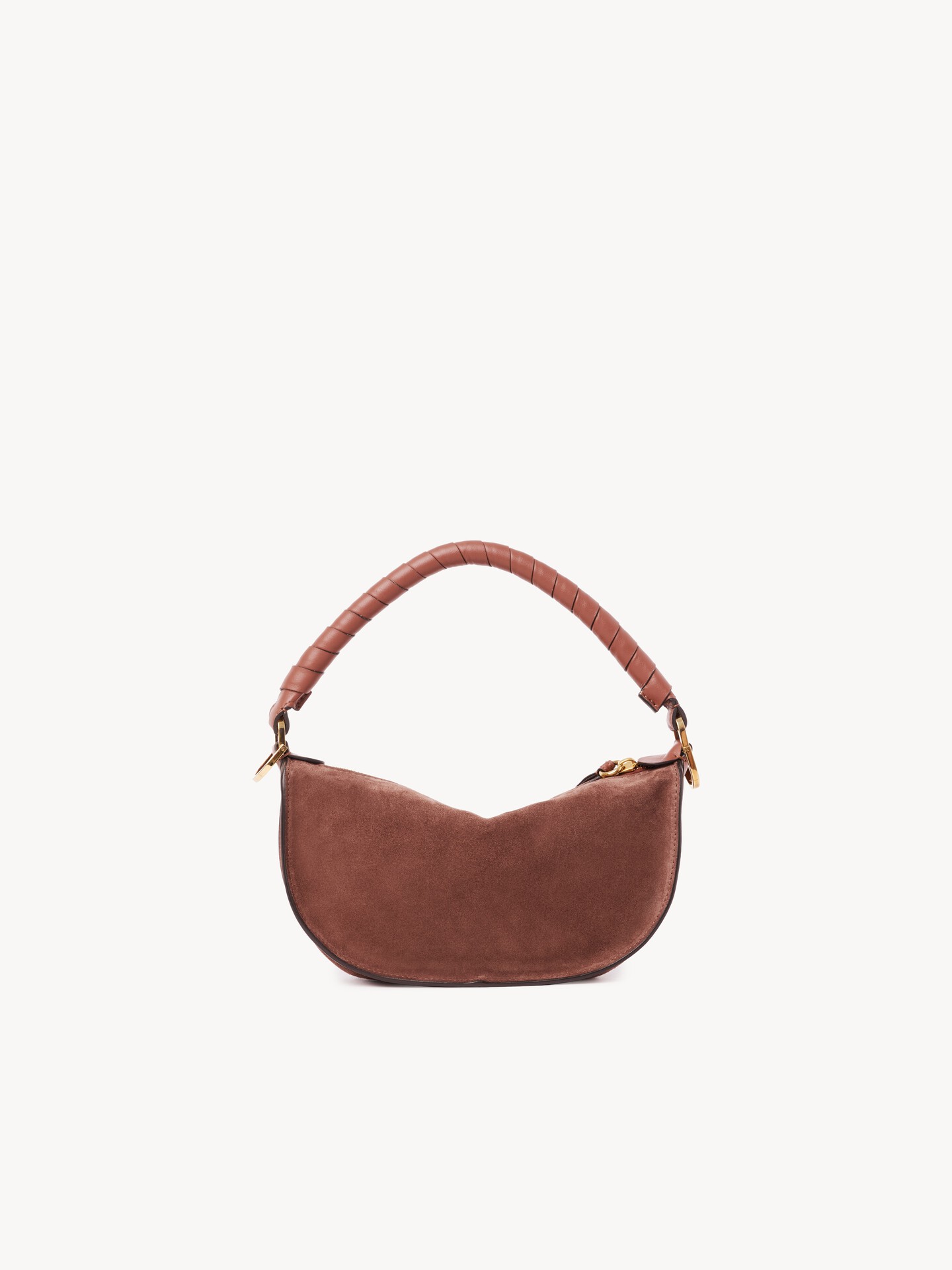 Mini Marcie shoulder bag in suede leather - 4.0