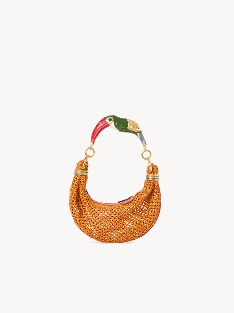 Small Bracelet Hobo bag in braided leather