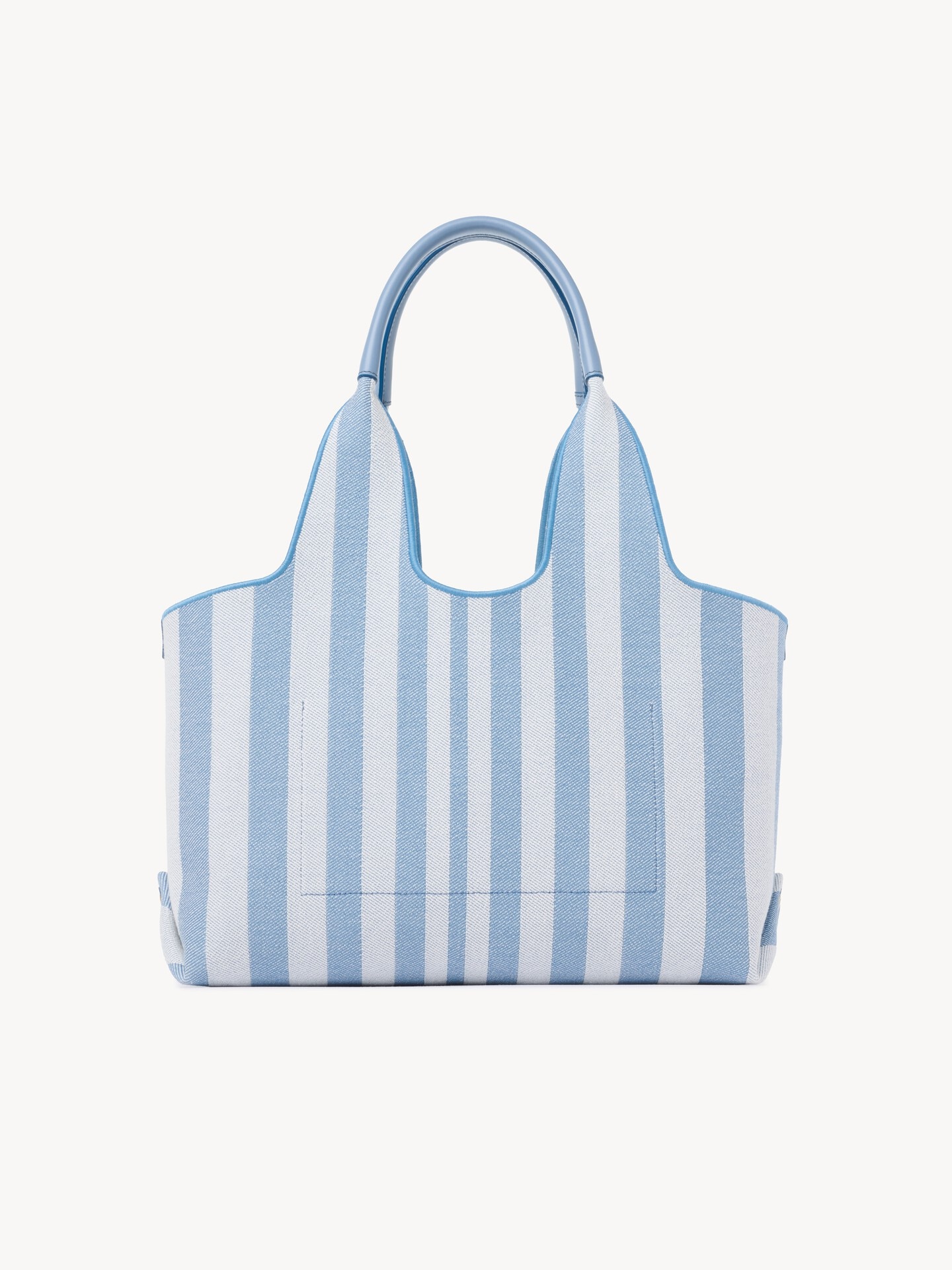 Chlo&eacute; Stripy east-west tote bag in jacquard - 4.0