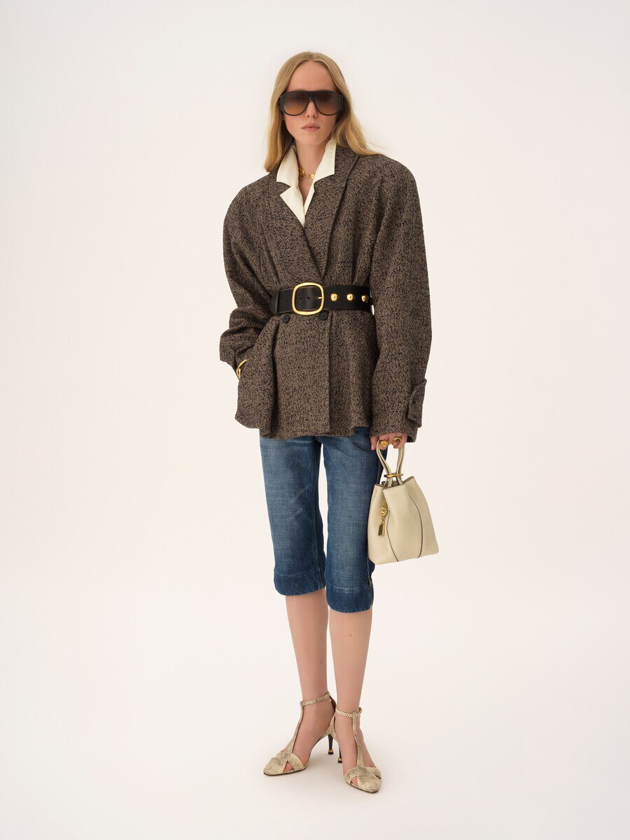 Small Chlo&eacute; Spin tote bag in grained leather - 6