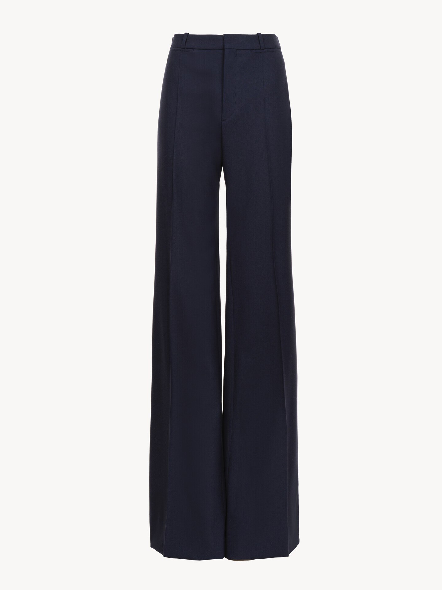 Flared tailored trousers in stretch wool - 2