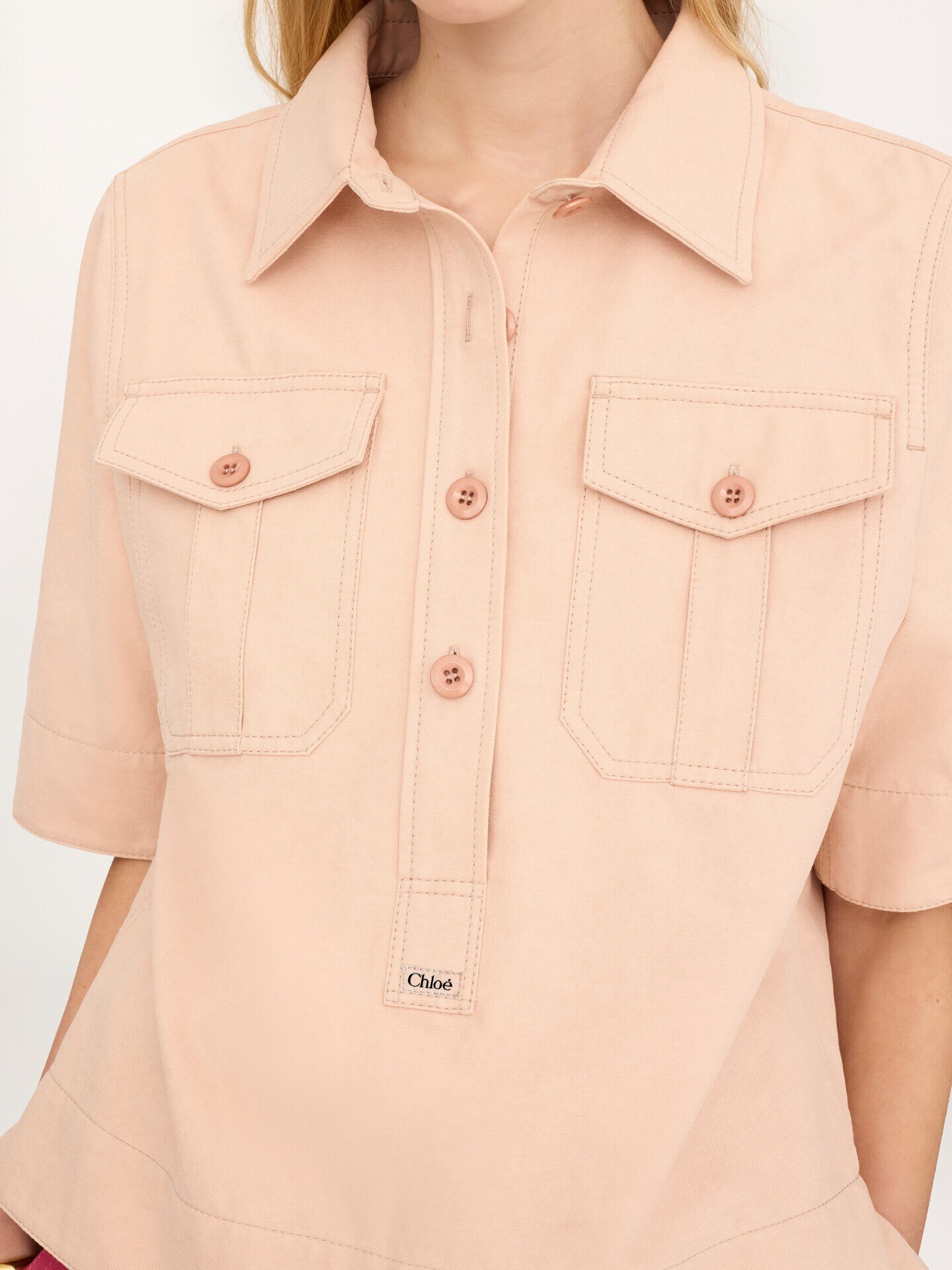 Polo shirt in cotton gabardine - 5