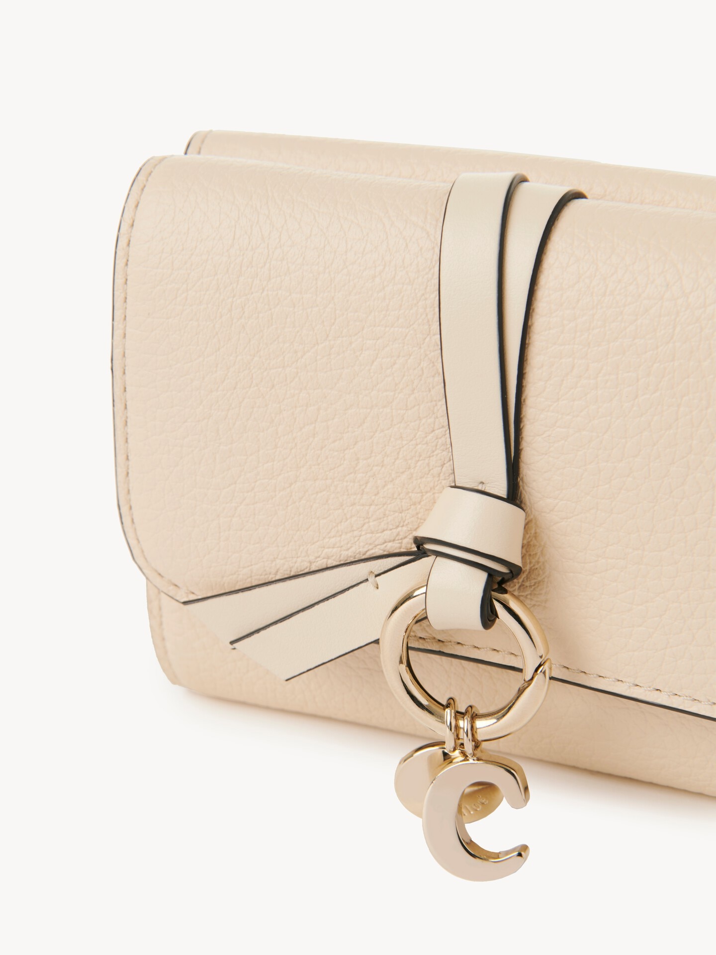 Small Alphabet tri-fold in grained leather - 6