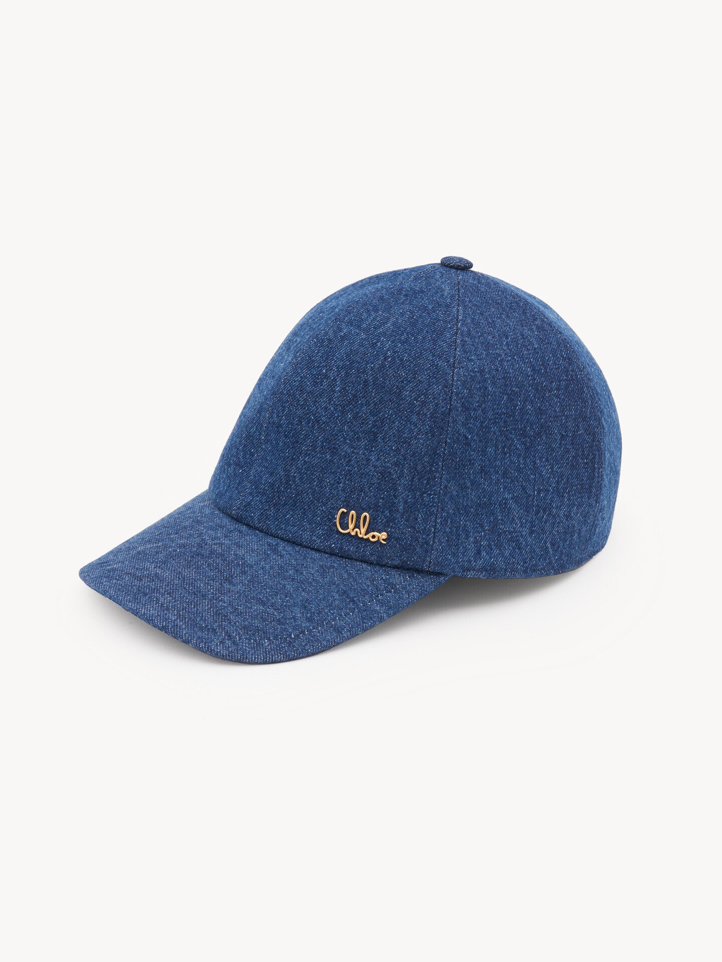 Chloe キャップ The Chloé Iconic cap in denim Ocean Blue - Chloé