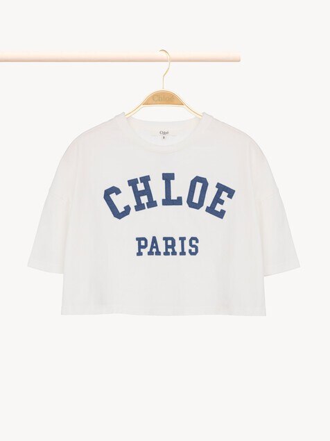 Kids' cropped logo T-shirt