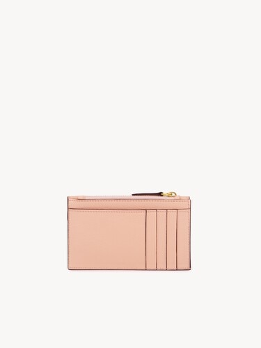Small Envelope purse with card slots in grained leather - 4