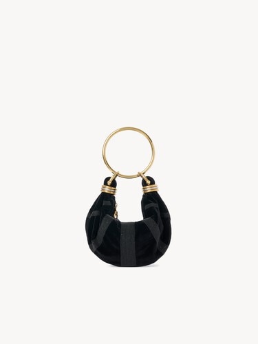 Mini Bracelet Hobo bag in suede leather - 4