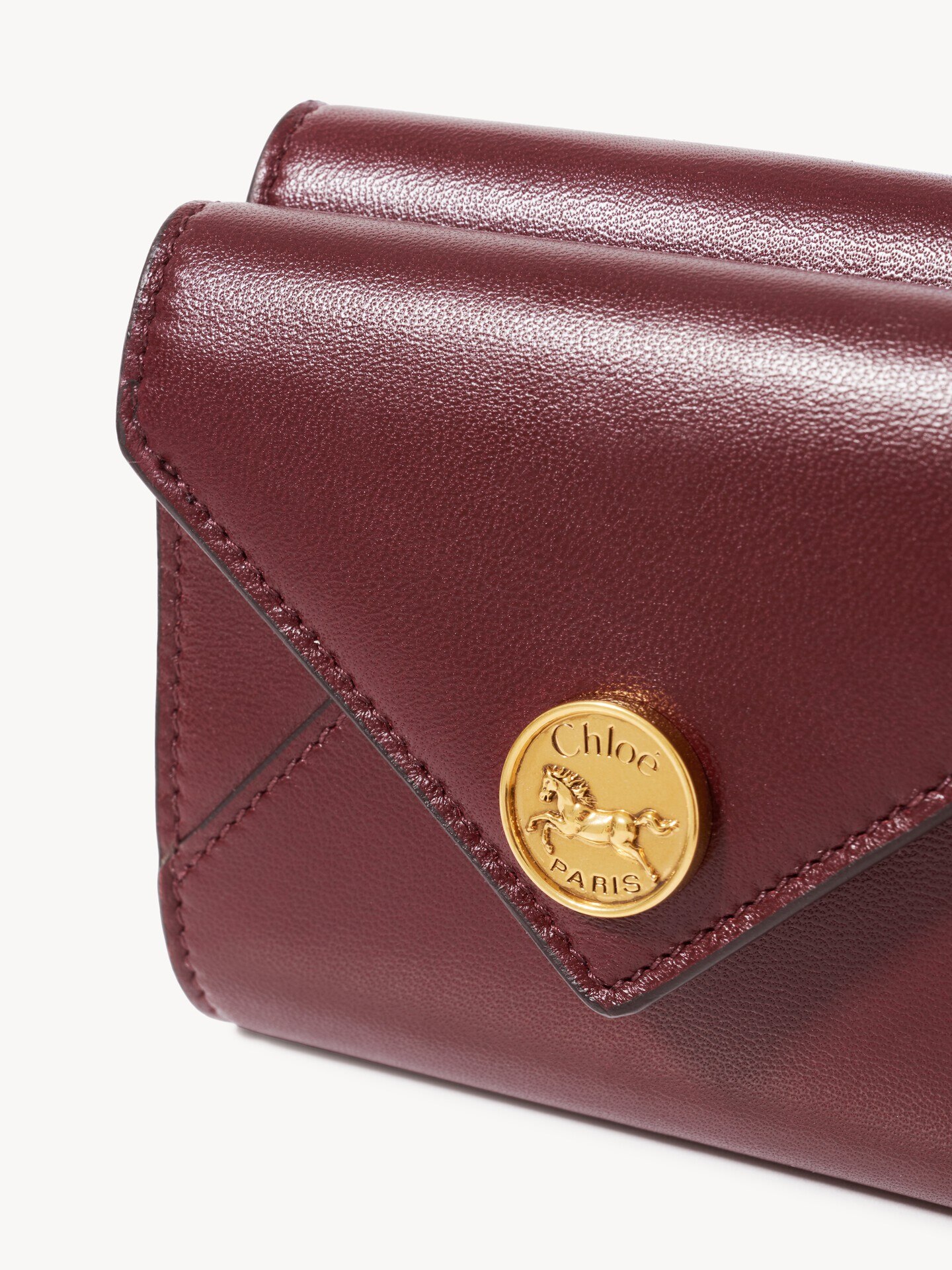 Small Envelope tri-fold in soft & suede leather - 5.0