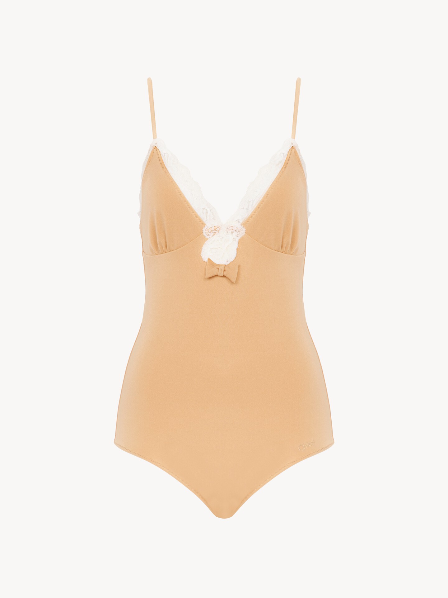 Lace-trimmed ruched bodysuit - 2.0