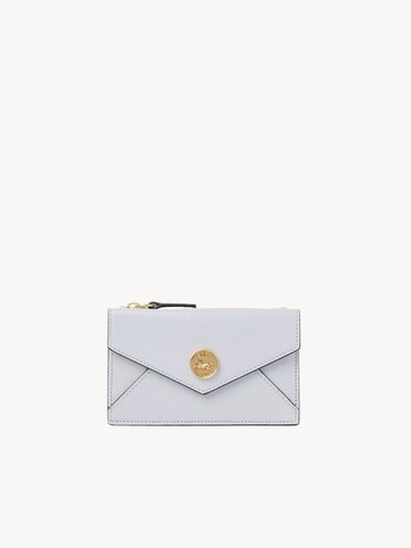 Cartera peque&ntilde;a Envelope con ranuras para tarjetas de cuero granulado - 2