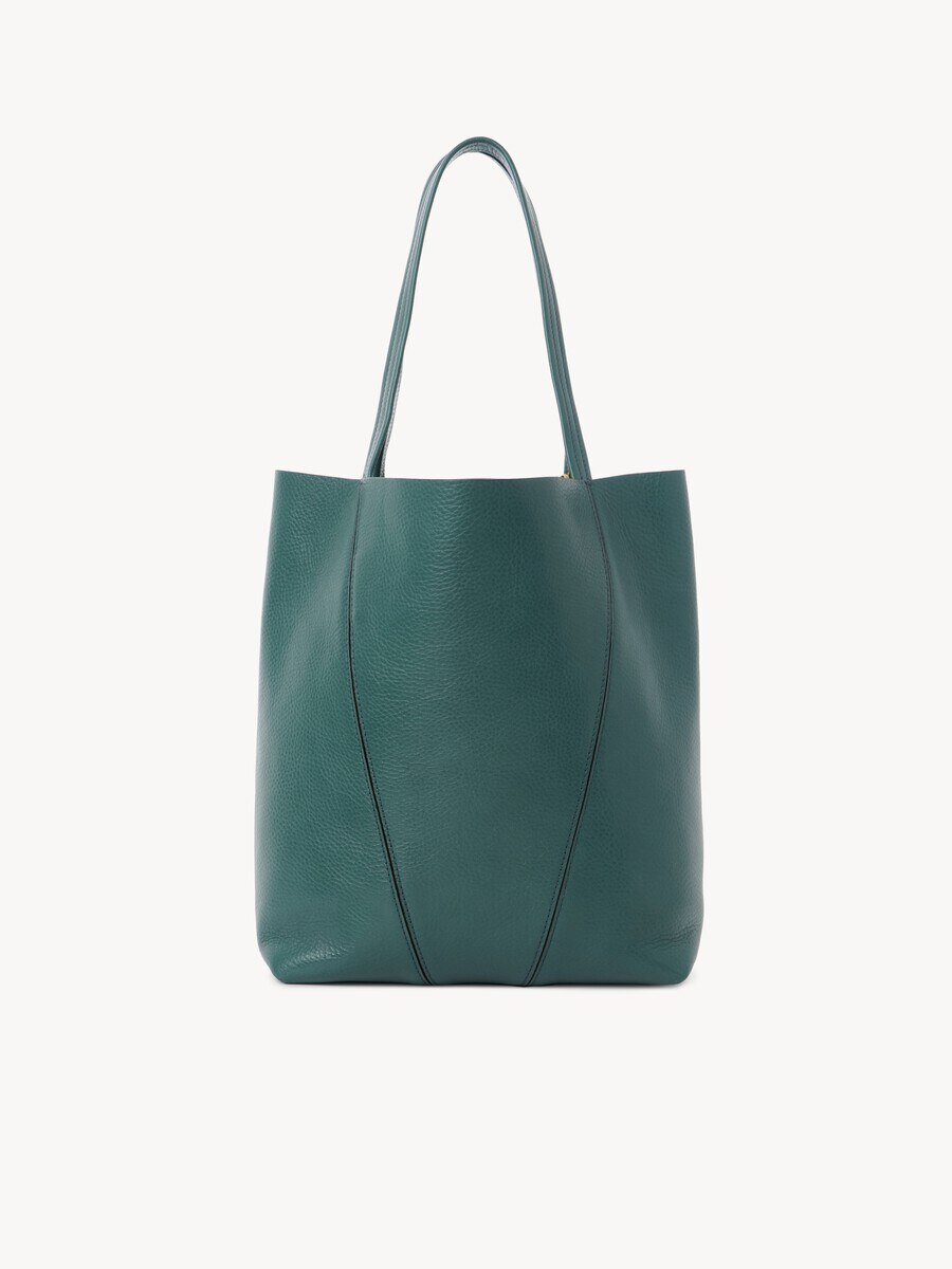 Sac cabas Chlo&eacute; Spin en cuir grain&eacute; - 4