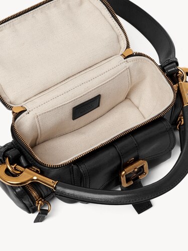 Small Camera bag in shiny leather Black - Chloé