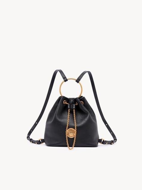 Petit sac &agrave; dos Bracelet en cuir grain&eacute;