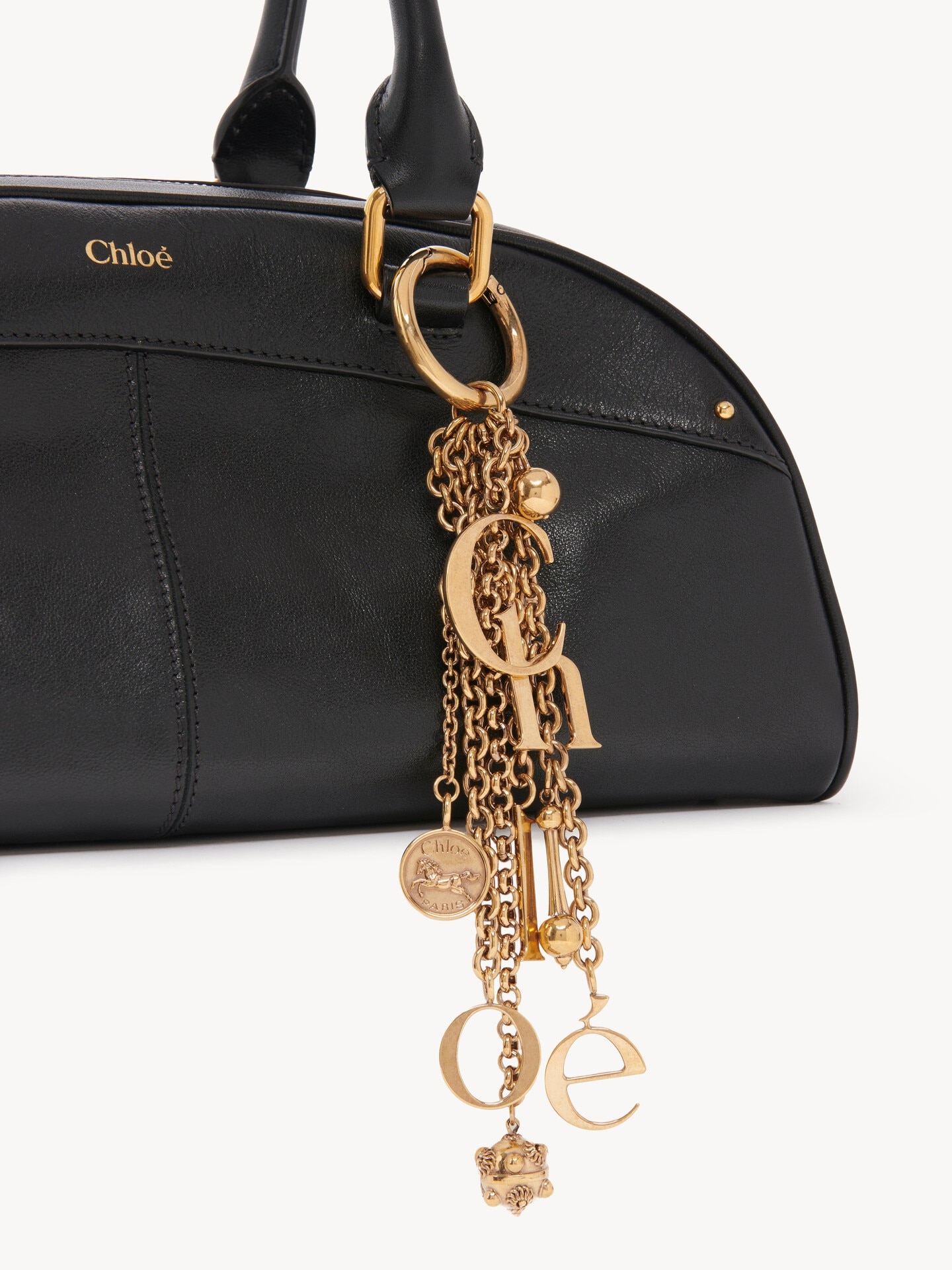 Sac Chlo&eacute; Bowling en cuir lisse - 9