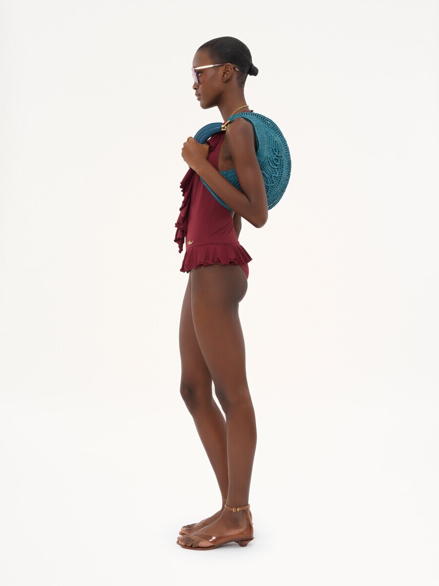 Summer Banana hobo bag in raffia - 10