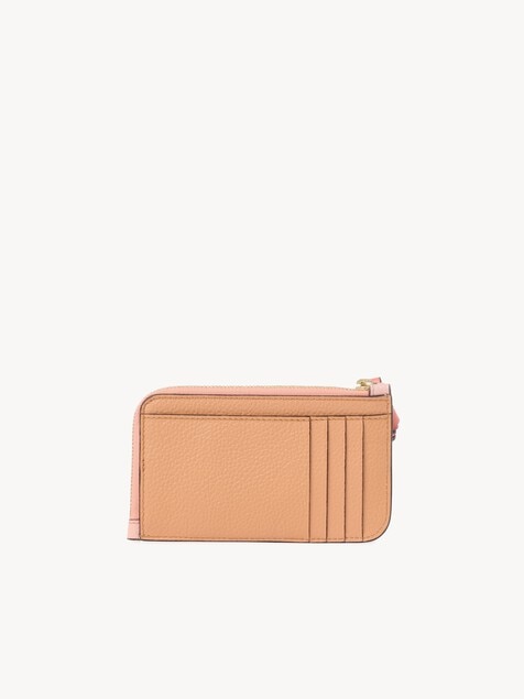 Alphabet wallet in grained leather