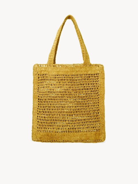 Summer Banana tote bag in raffia