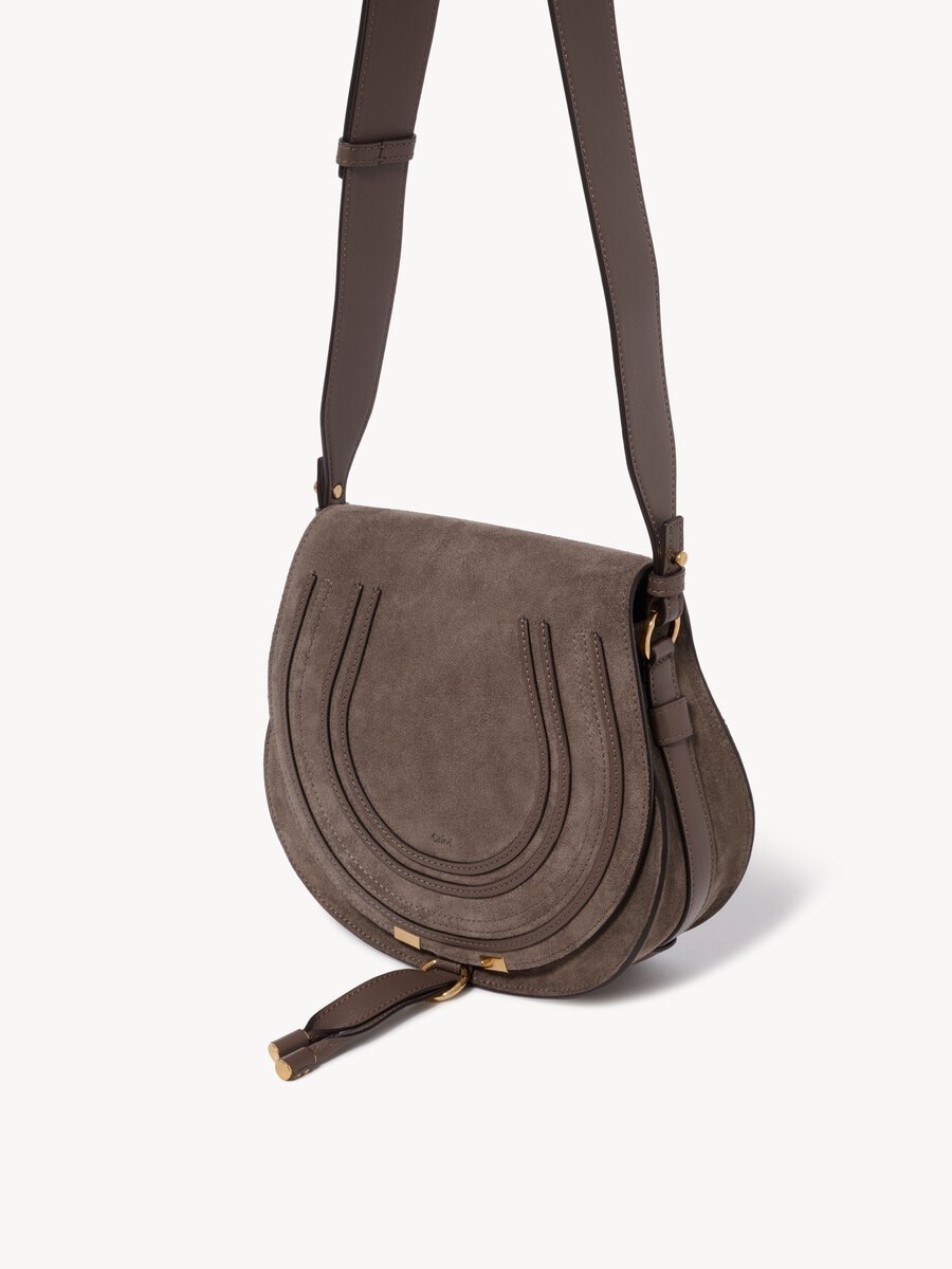 Marcie saddle bag in suede leather - 4