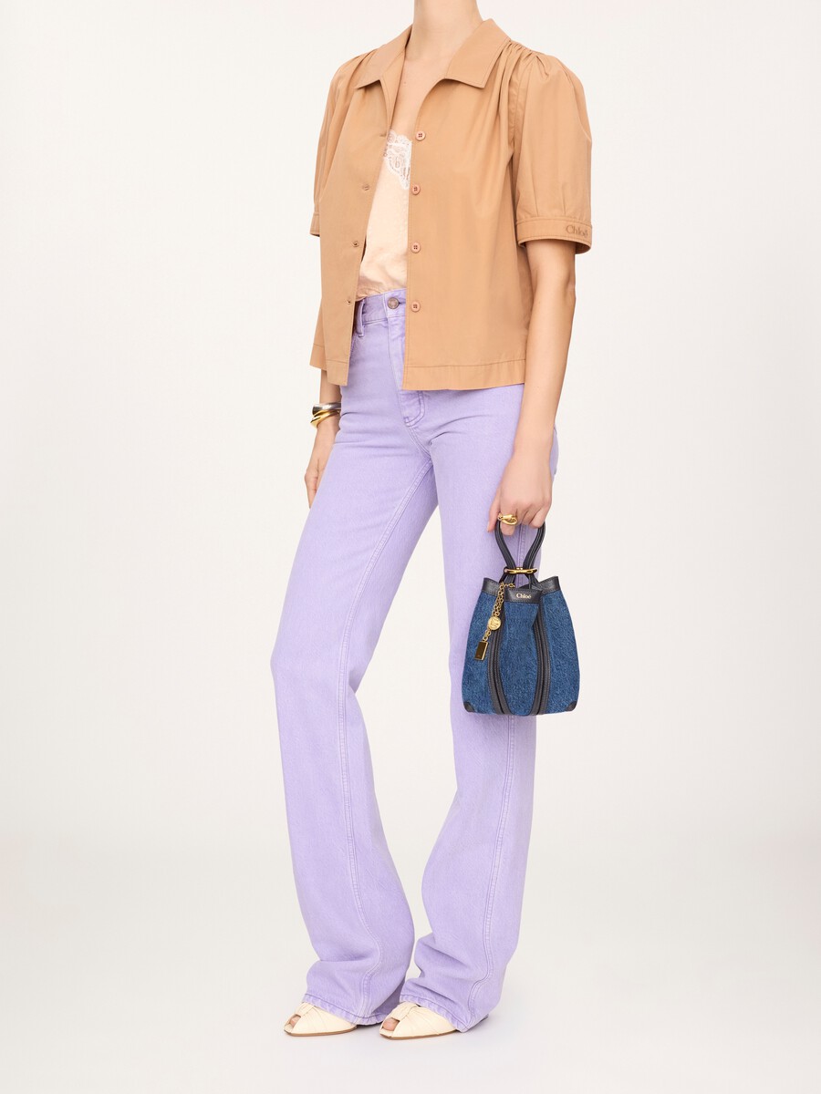 デニム製Chlo&eacute; Spinスモールトートバッグ - 8