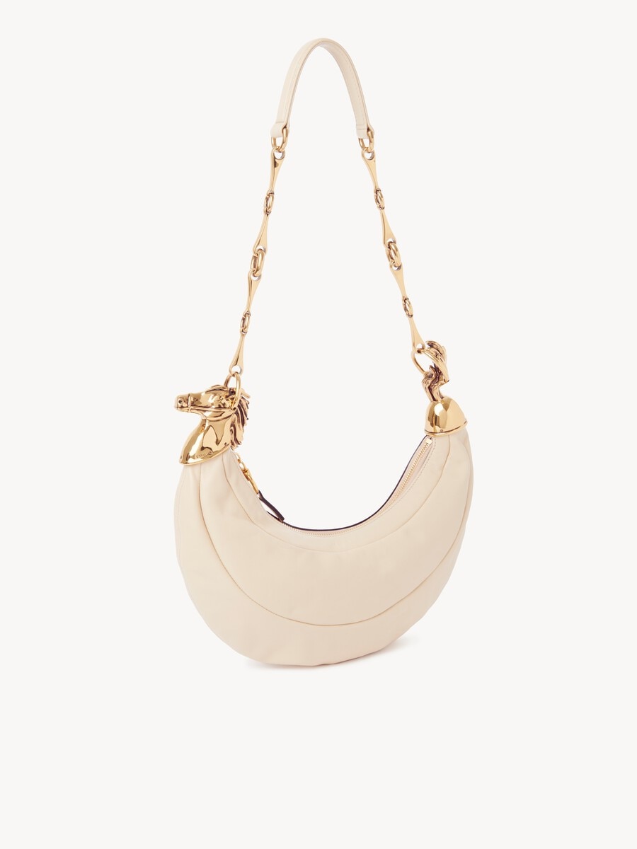 Chain Horse shoulder bag in grained leather - 4