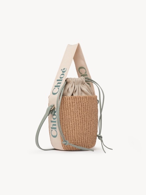 Small Woody basket in natural fibres