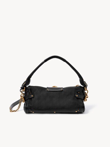 Small Paddington bag with strap in grained leather - 6