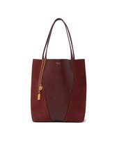 グレイン＆スエードレザー製Chloé Spinトートバッグ 茶色 - Chloé