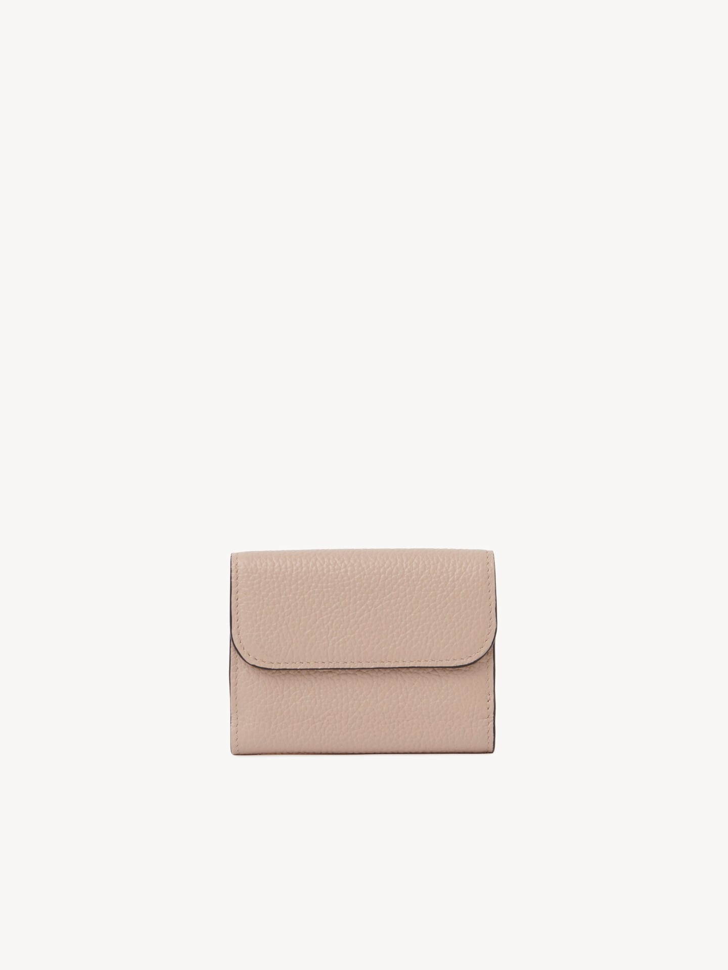 Mini Alphabet tri-fold in grained leather - 4
