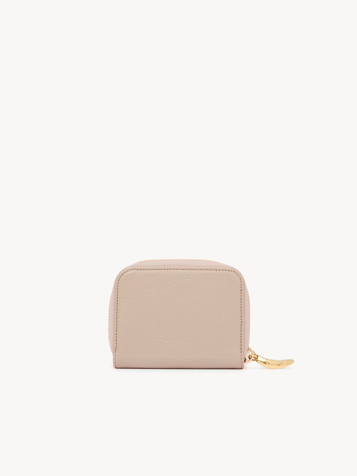 Porte-monnaie zippé Banana Wallet en cuir grainé - 4