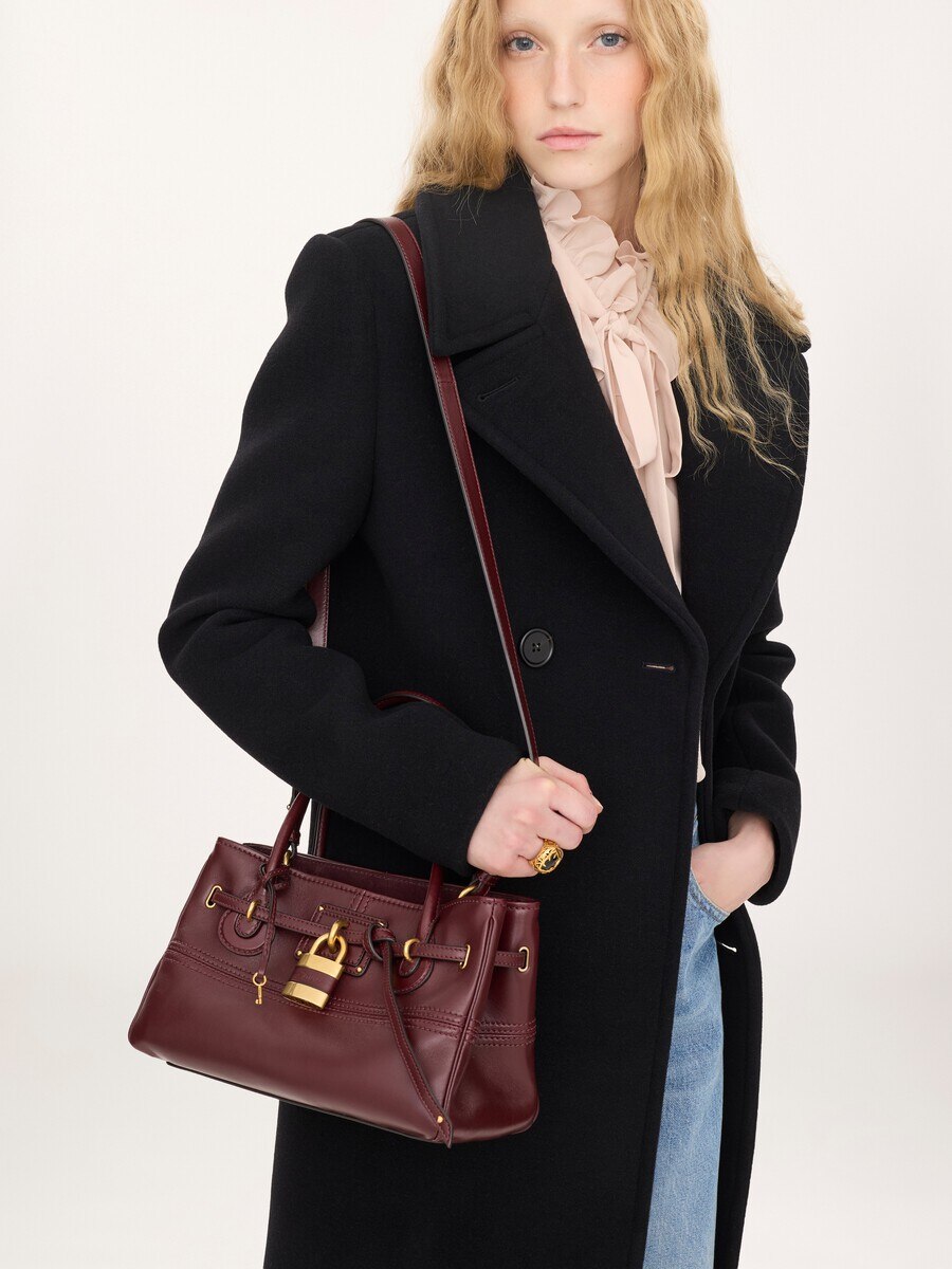Bolso con asa superior Paddington Sling peque&ntilde;o de cuero suave - 3