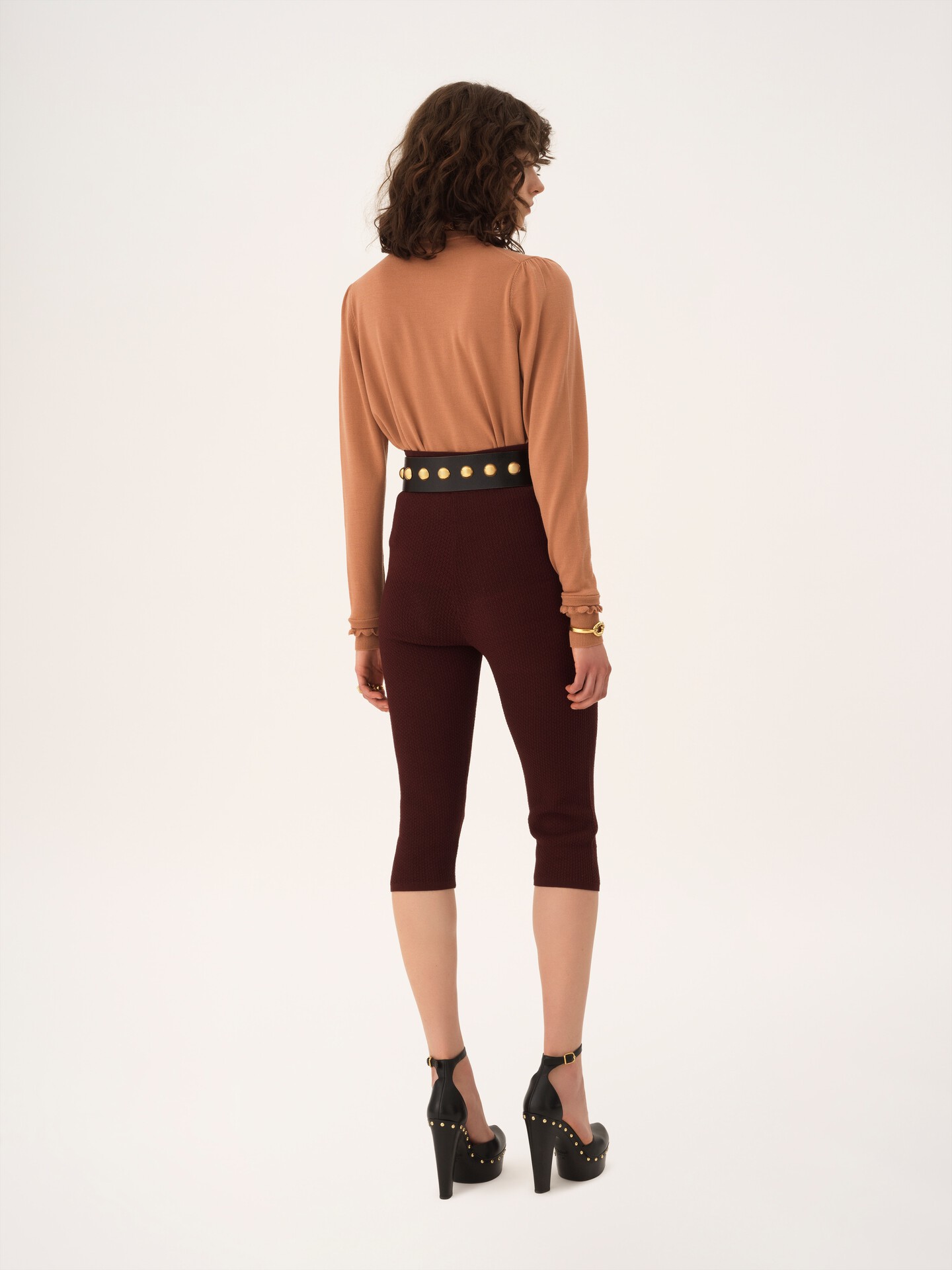 Pullover dolcevita in maglia di lana merino - 5