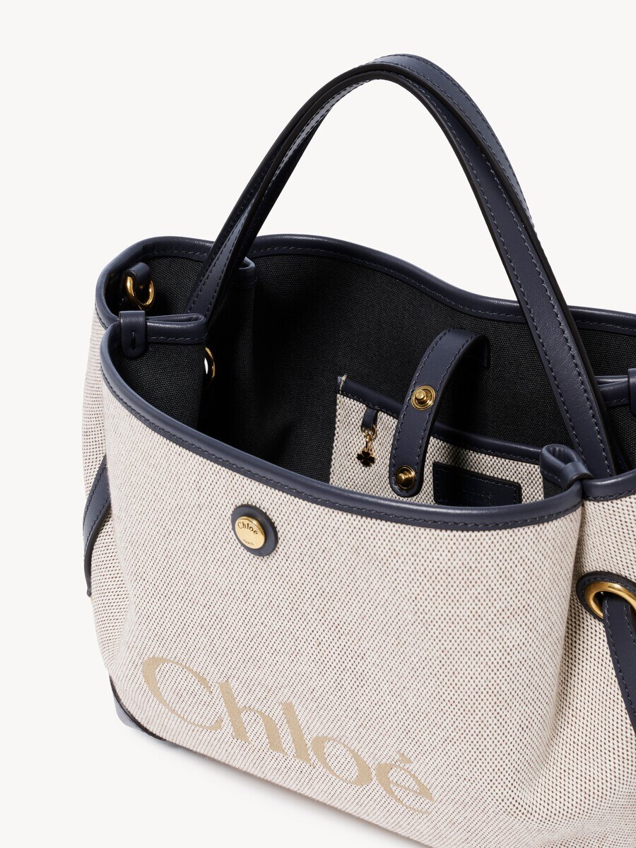 Small Chlo&eacute; Clover double carry bag in canvas - 6