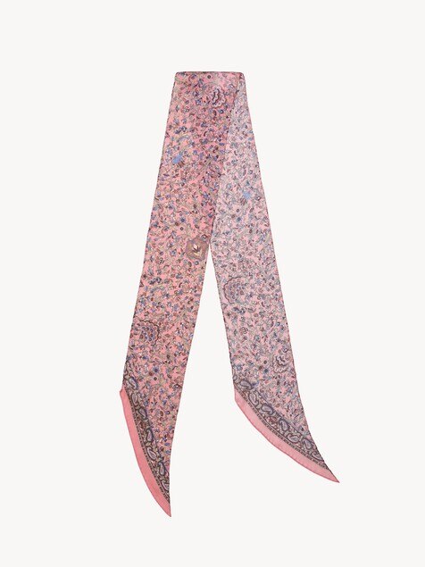 The Chloé Paisley bandeau scarf in silk charmeuse