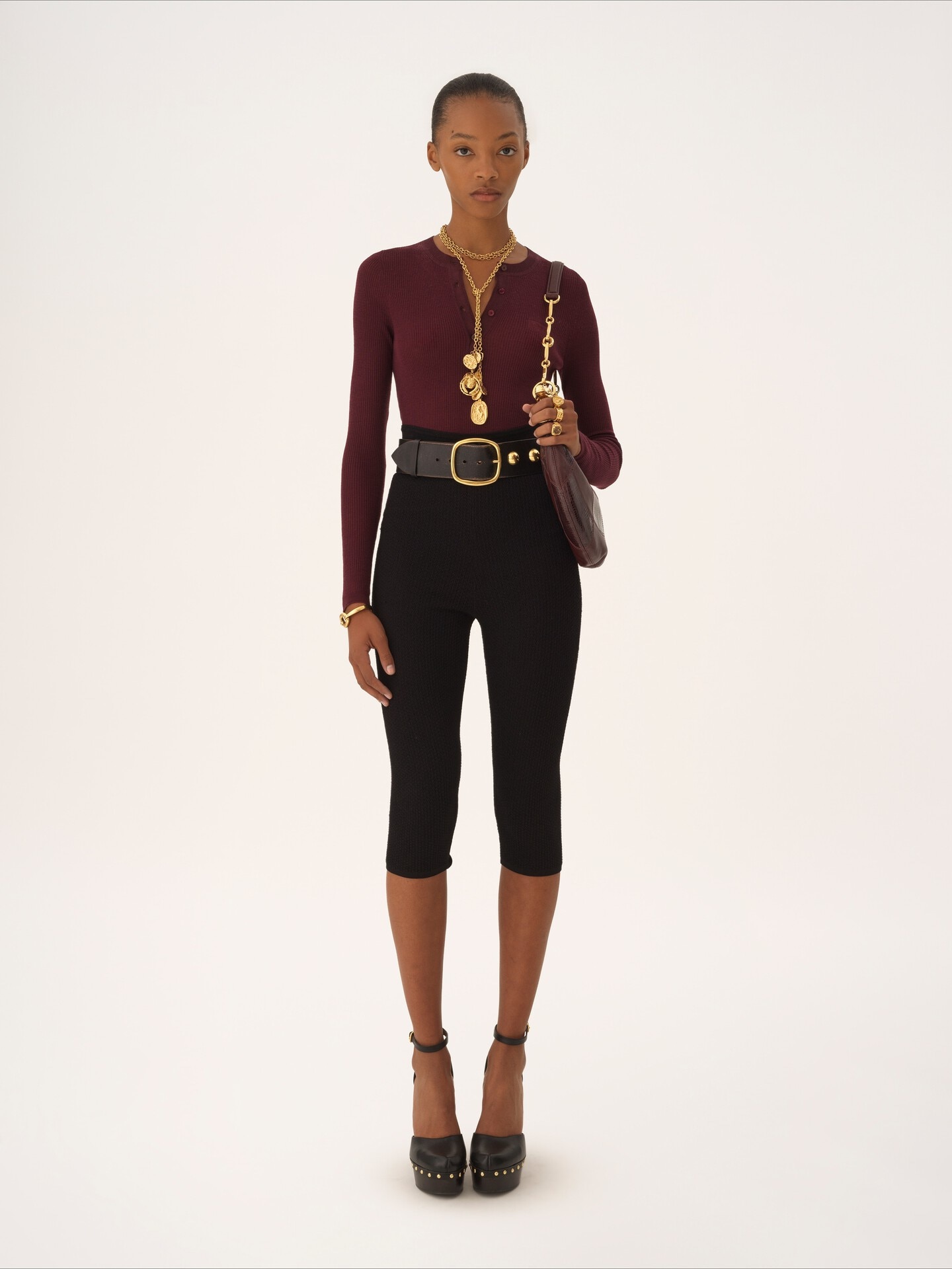 Henley shirt in superfine wool knit - 3