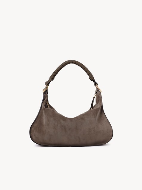 Small Marcie shoulder bag in suede leather